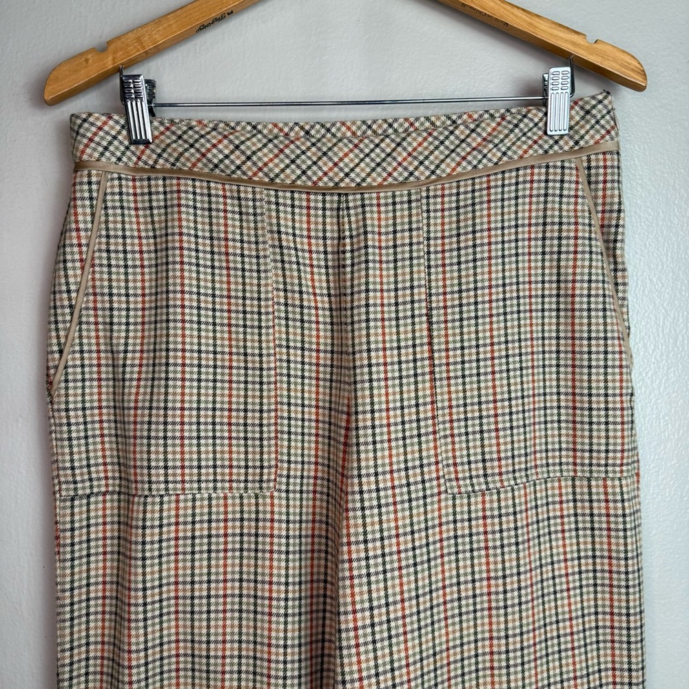 Sundance Women’s Brewster Wide Leg Plaid Pants Sz 8 - Picture 3 of 8